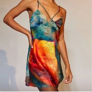 Urban Outfitters Silk Mini Dress